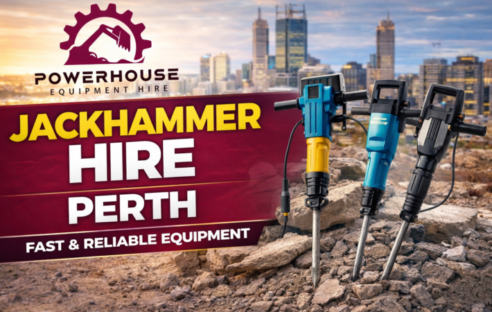 Jackhammer hire Perth with professional equipment for concrete breaking and demolition projects